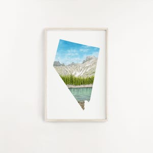 Nevada Great Basin National Park Druck, Great Basin National Park Gemälde, Nevada National Park Souvenir, Nevada State Shape Kunstwerk