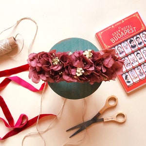 Naturally preserved boho flower headpiece - Flower hair clip - tocado de flores preservadas - boho bridesmaids & boho brides headpiece