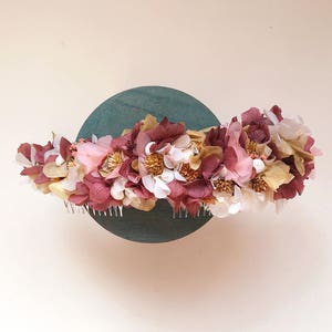 Semi-Krone asymmetrische erhalten Blumen / / Boho erhalten Blumen Kopfschmuck