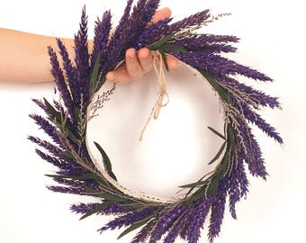 Lavender wreath for wedding rings - Ring pillow - Círculo de lavanda para anillos de boda