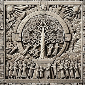 Lehi&#39;s Dream Carved into stone