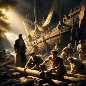 Nephi and Family Building The Ship