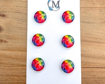 Mini Glass Gem Magnets