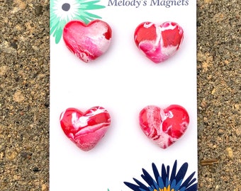 Clay Heart Magnets