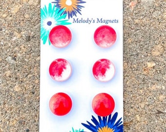 Mini Glass Gem Magnets