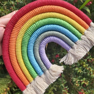 Macrame Rainbow, Rainbow Wall Hanging, Nursery Decor, Nordic Home Decor