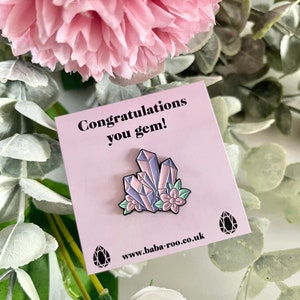 You&#39;re A Gem Pin Brooch, Pin Badge, Congratulations Gift, Well Done Gift