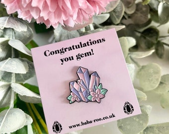 You're A Gem Pin Brooch, Pin Badge, Congratulations Gift, Well Done Gift
