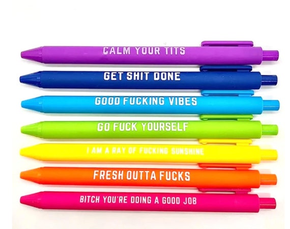11PCS Funny Ballpoint Pens Set Novelty Pens Daily Pen Set, Funny DIY Office  Gift