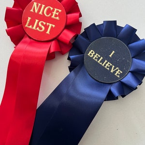 Christmas Rosette, Nice List, I Believe, Christmas Eve Box Filler