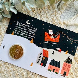 Magische Weihnachtsmünze, Füller für die Heiligabend-Box, Sorgenstein, Andenken