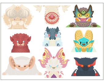 Monster Hunter-stickers