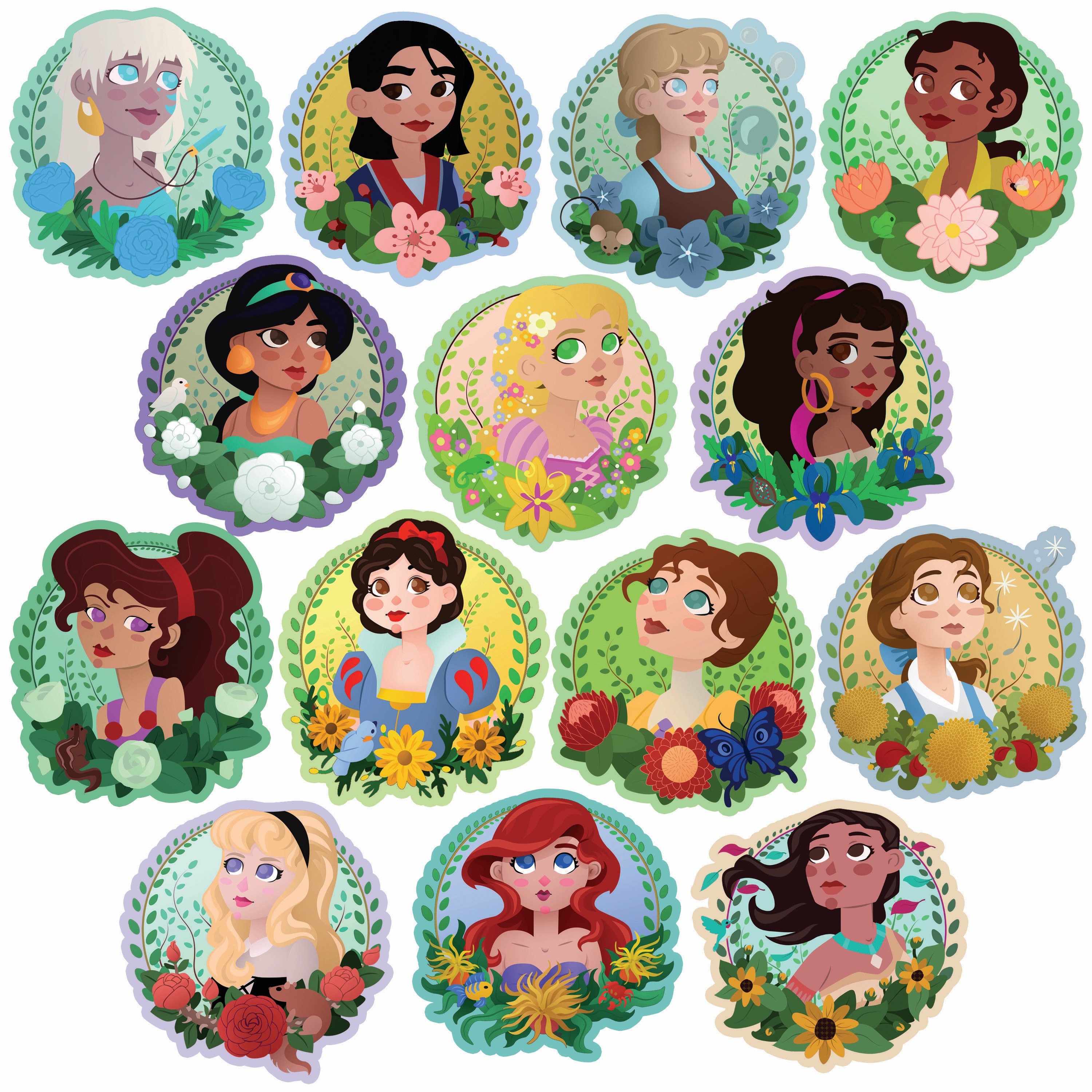 Pegatinas Princesas Disney - Kilumio