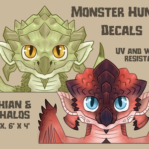 Monster Hunter decals: Rathalos and Rathian