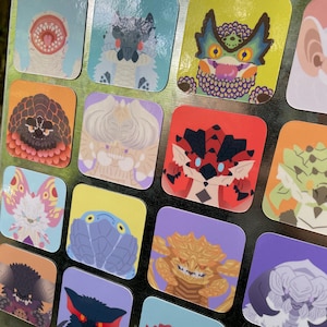 Monster Hunter Magnets