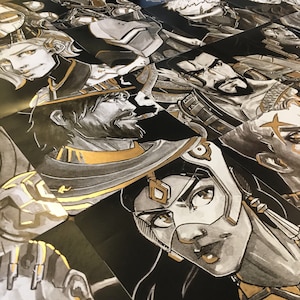 Overwatch Gold Leaf Prints