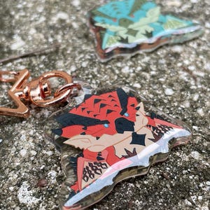 Monster Hunter acrylic charms: Rathalos (Rioreusu)