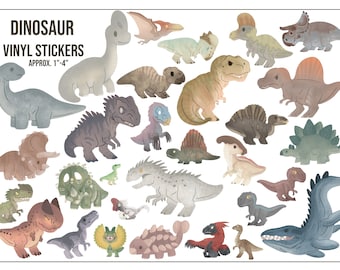 Stickers dinosaures en vinyle
