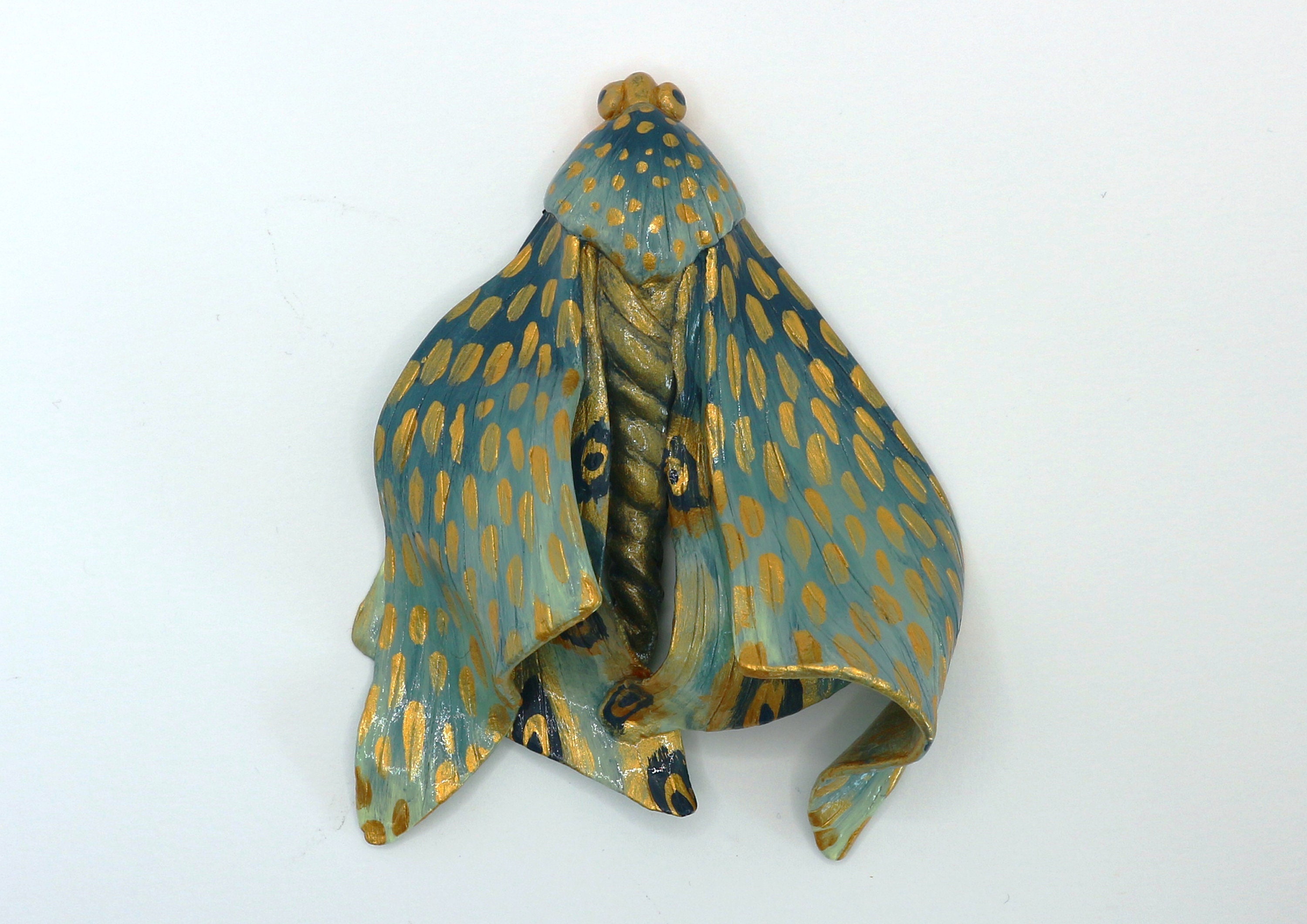 Henriette Papillon de Nuit Bleu - Décoration Murale