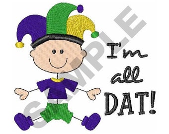 Mardi Gras Baby - Machine Embroidery Design