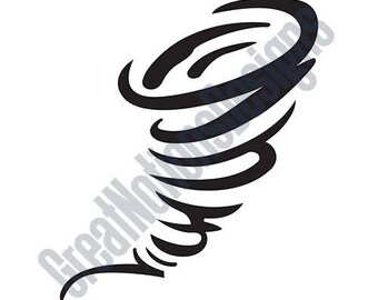 Tornado - SVG - HTV - Vinyl Cutting Graphic Art