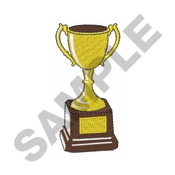 Trophy cup machine embroidery design Trophy cup machine embroidery design