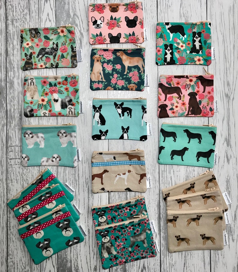 gifts for her bags /& purses card holder Blue German Shorthaired Pointer fabric zip coin purse coin purse dog lover gift