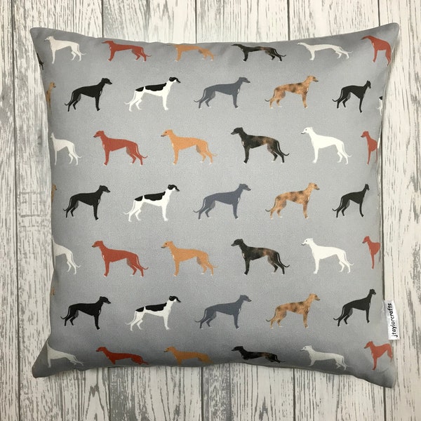 Greyhound-gris chien impression housse de coussin-cadeau d’amant de chien pour elle, décoration, housse de coussin, maison & Living, coussin décoratif, 38x38cms