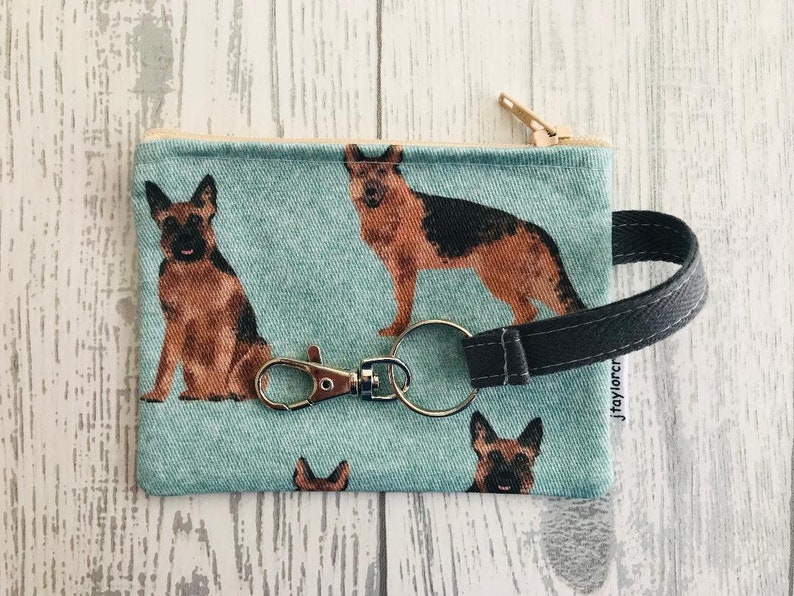 German Shepherd Dog Fabric Zip Coin Purse Bags & Purses Dog - Etsy