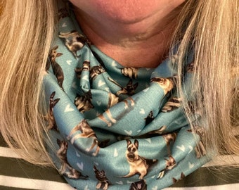 German Shepherd Dog  Infinity Scarf