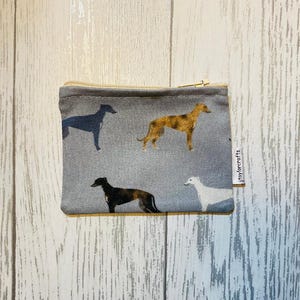 Monedero de tela con cremallera de galgo, bolsos y carteras, regalo para amantes de los perros, monedero, tarjetero, regalos para ella, relleno de medias
