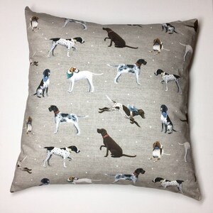 Pointer Dog Cushion Cover in Unique Vintage Natural Colours. Dog lovers. Home Decor, pillow cover, home & living, decorative pillow, 38x38cm