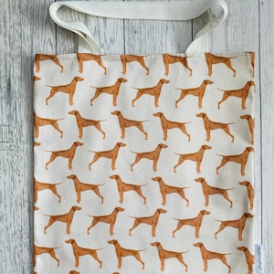 Hungarian Vizsla - Bag for Life, Vintage Dog Print. Chic, durable, cotton eco bag, environmentally friendly, reusable shop