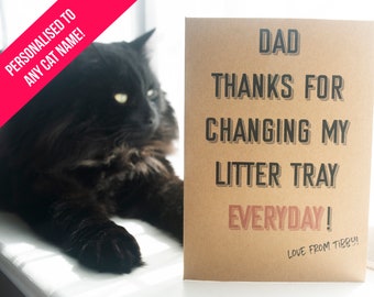 Items Similar To Father S Day Card From The Cat Real Men Love