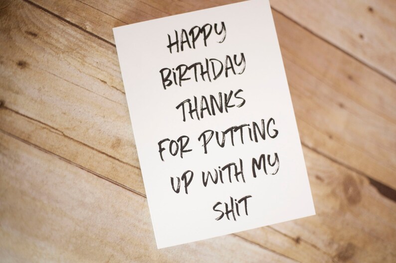 Naughty Birthday Joke Birthday Funny Birthday Birthday Card Etsy