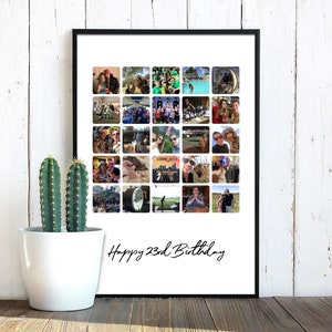 Cherished Memories Photo Collage Gift | Custom Photo Gift for Friends & Family | Personalized Gift | 25 Images Into Personalized Keepsake