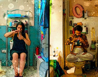 Broad City Artwork: Abbi and Ilana Original Art Featuring Four - Etsy