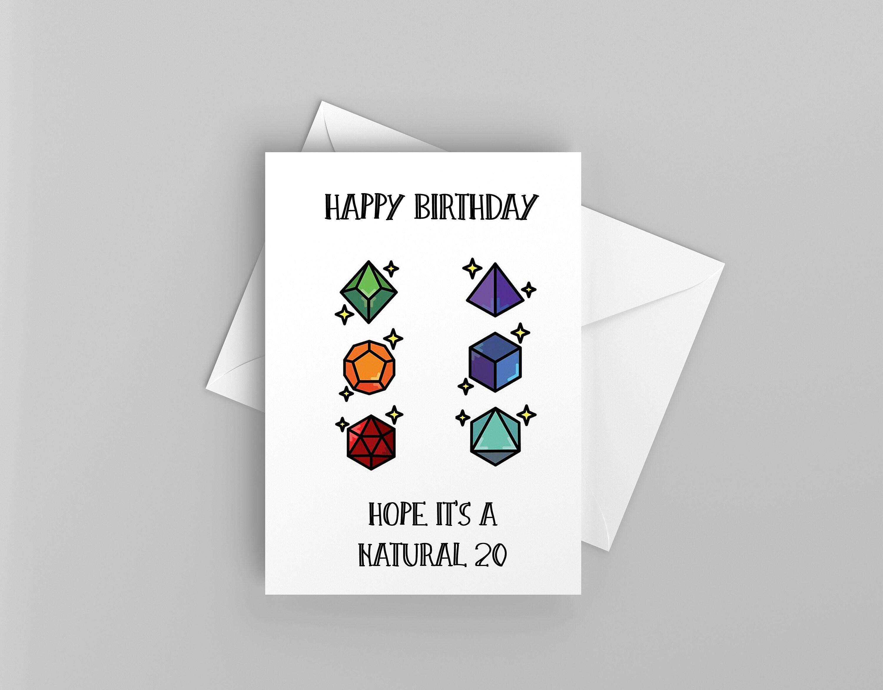 Printable Dungeons and dragons card D&amp;D birthday card | Etsy