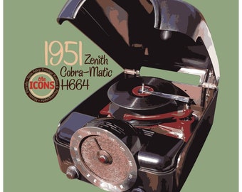 Spin Alley "The Icons" Zenith Cobra-Matic H664 Poster