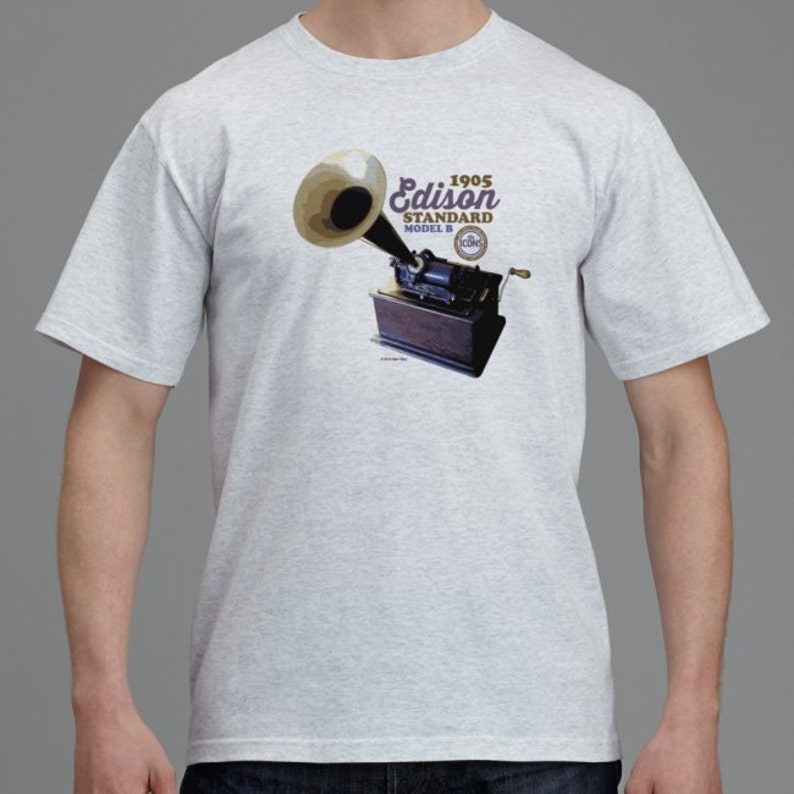 Spin Alley The Icons Edison Standard Phonograph T-Shirt  image 1