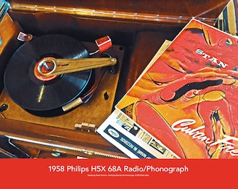 1958 Philips H5X 68A Radio/Phonograph 24 x 18 Poster