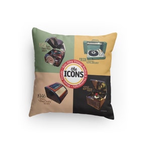 Spin Alley The Icons 18 x 18 Throw Pillow image 2
