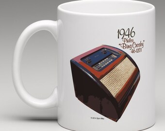 Spin Alley “The Icons” Philco Model 46-1201 "Bing Crosby" Coffee Mug