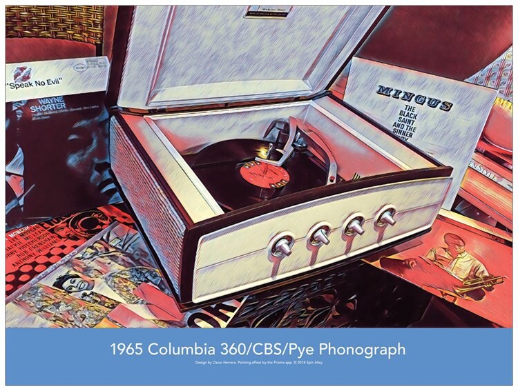 SOLD OUT!!! COLUMBIA 360 Mid Century Vintage Record