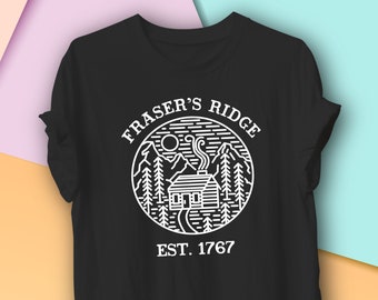 Fraser's Ridge, Jamie Fraser T-Shirt, Short-Sleeved Scottish Outlander Tee, Gift for Her
