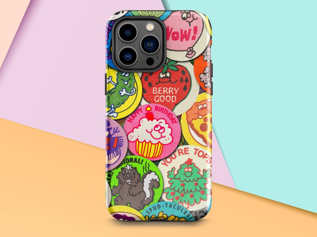 Vintage Scratch N' Sniff Sticker Phone Cases, Samsung or Iphone