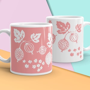 Vintage Pyrex Pink Gooseberry Coffee Mug, Pyrex Tea Mug, Pink Pyrex, Pink Vintage Kitchen, Rockabilly