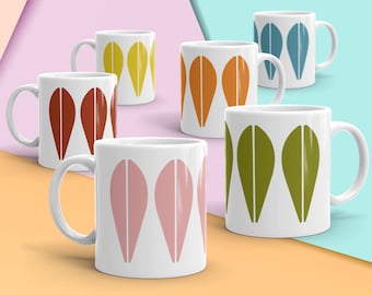 Vintage Cathrineholm Coffee Mug, Lotus Pattern, Tea Mug, Scandinavian Design, Choice of Colors, Vintage Kitchen