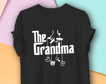 The Grandma Graphic T-Shirt, Gift for Grandma Funny Tee, Birth Announcement
