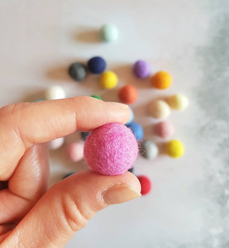 Pastel Rainbow Pom Pom Garland Easter Felt Ball Garland Girl Etsy UK